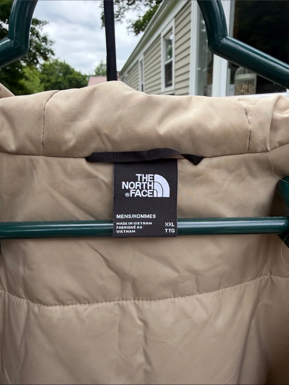 The North Face Men's Taupe Hooded Puffer Jacket - Picture 2 of 5